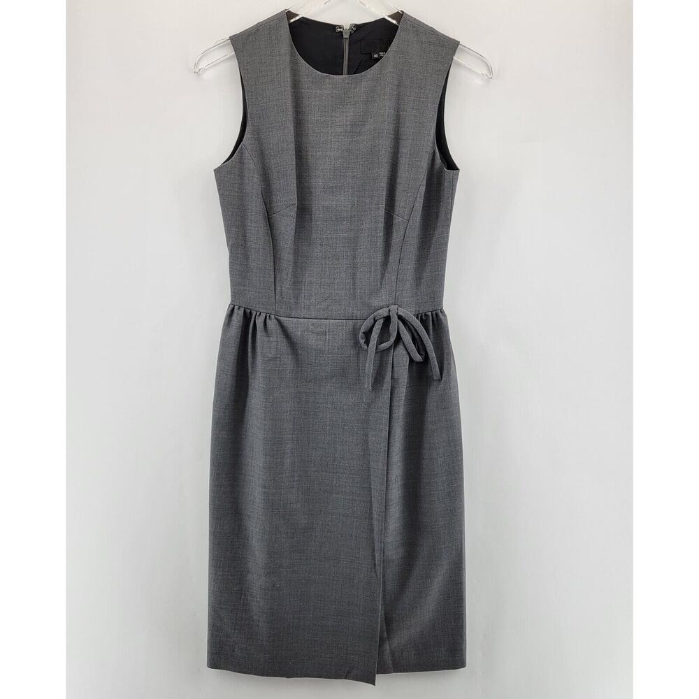 Paul Smith Black Label Sheath Dress Size 40 2 4 Gray Wool Corpcore Business Work